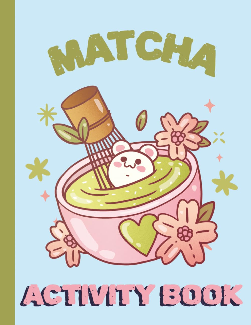 Matcha Activity Book: Kawaii Designs, Mazes, Sudoku, Odd One Out, and Shaped Word Search Puzzles