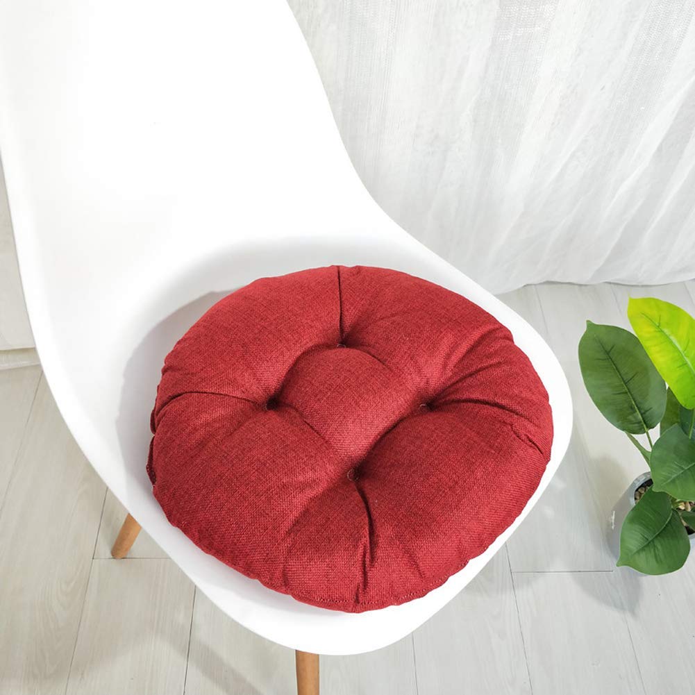Coussins de siège ronds pour chaise de jardin ou salle à manger, lot de 2 modèles épais confort