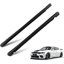 maXpeedingrods Side Skirts Rocker Panels Compatible with 2011-2023 Dodge Charger, SRT Style Unpainted Black Side Skirt Extension Rocker Panel Driver Passenger Side