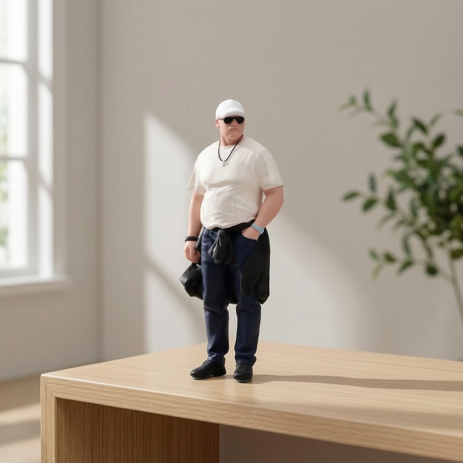Qianly Miniaturfigur im Maßstab 1:18 handbemalt männliche Miniaturfigur detaillit Modellfigur für Samml, Hobbyisten, Diorama