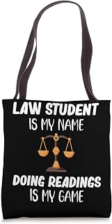 Law Student Is My Name Doing Readings Is My Game Firm Tote Bag