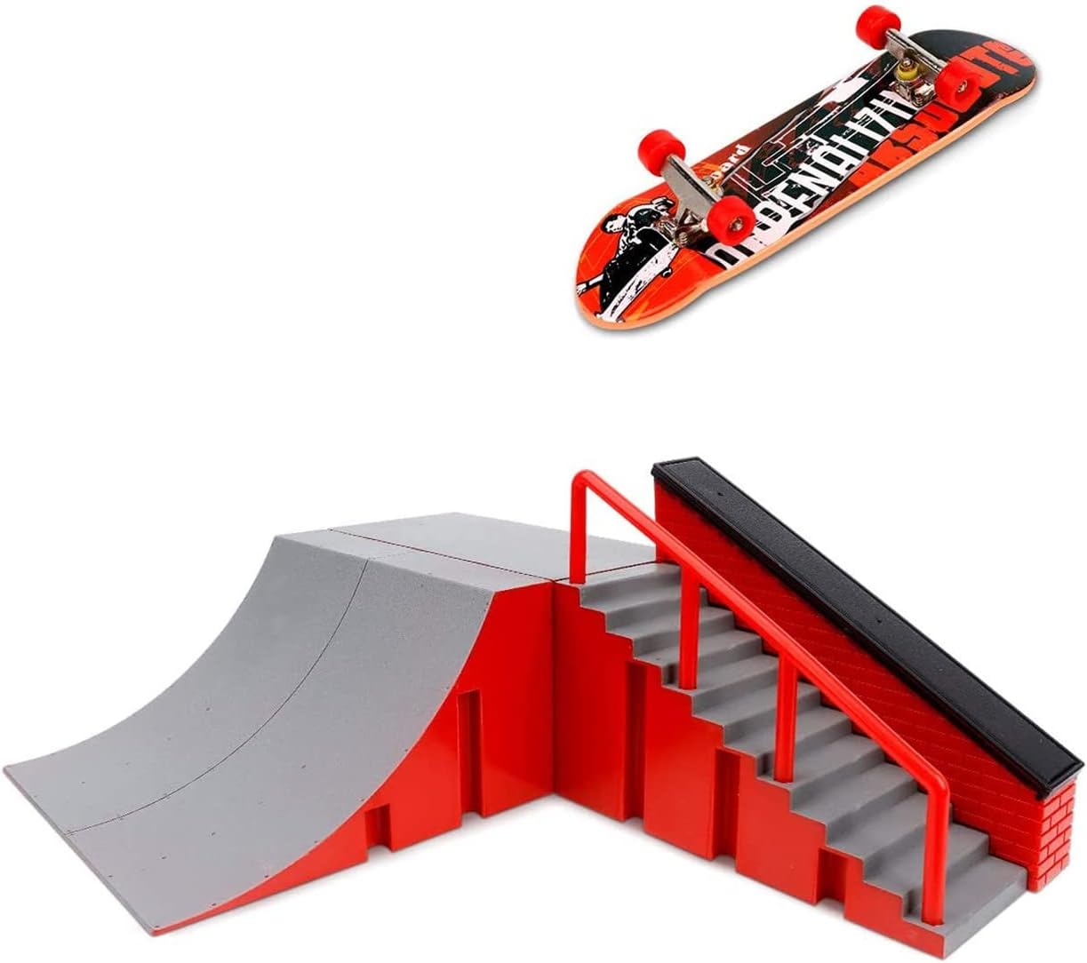 Mumoo Bear Mini Fingerboard Skate Park Kit For Tech Deck Circuit Board Diy Finger Boarding Ultimate Sport Training Props Toy Gift Kids