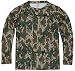 Mossy Oak Men's Camo Long Sleeve Performance Tech Tee Hunting Shirt, Greenleaf, X-Large