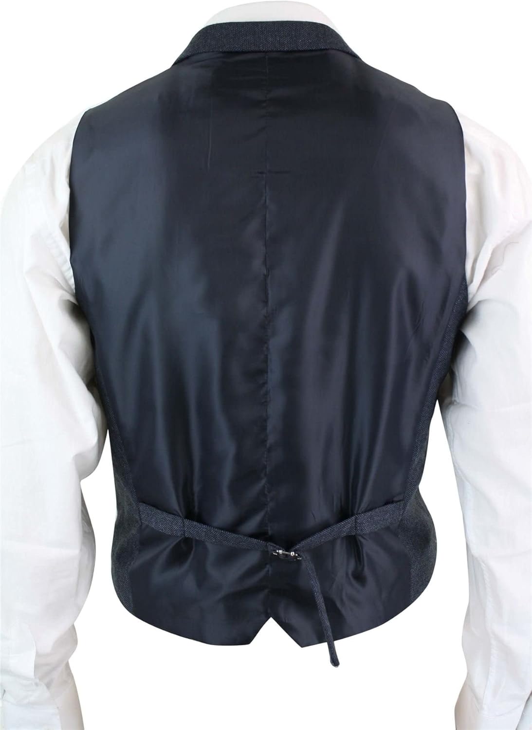 Men's Herringbone Vest Double-Breasted Suit Waistcoat Notch Lapel Dinner Daily Prom Homecoming Party
