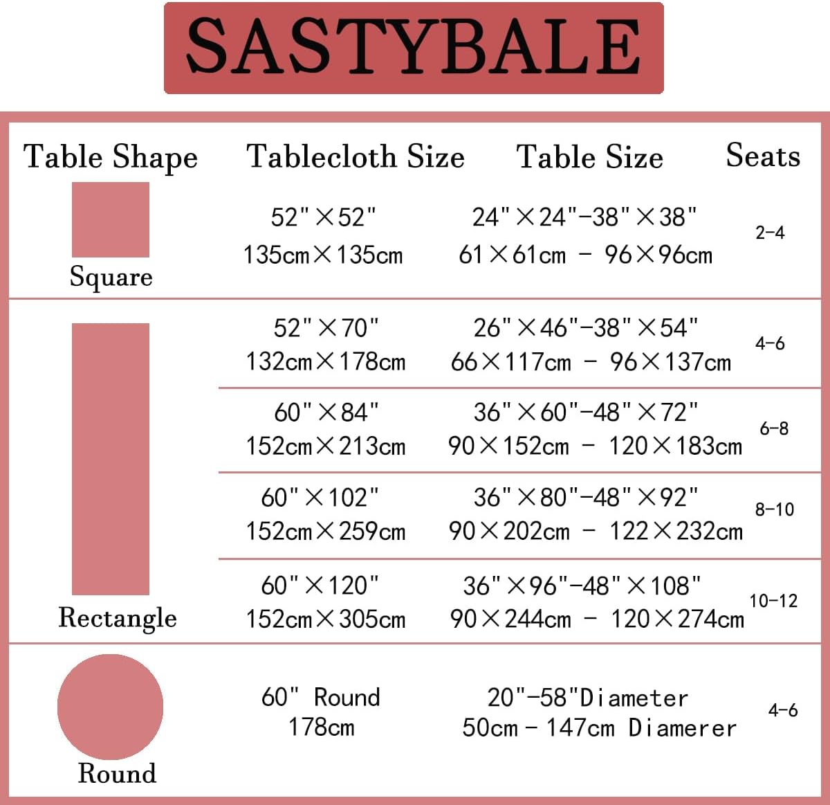 SASTYBALE 2-Pack Mother's Day Pink Faux Linen Tablecloth 60x84 Inch Rectangle - Spill-Proof Stain Resistant Wrinkle-Free Decorative Cover for Romantic Dinner, Kitchen & Wedding Party