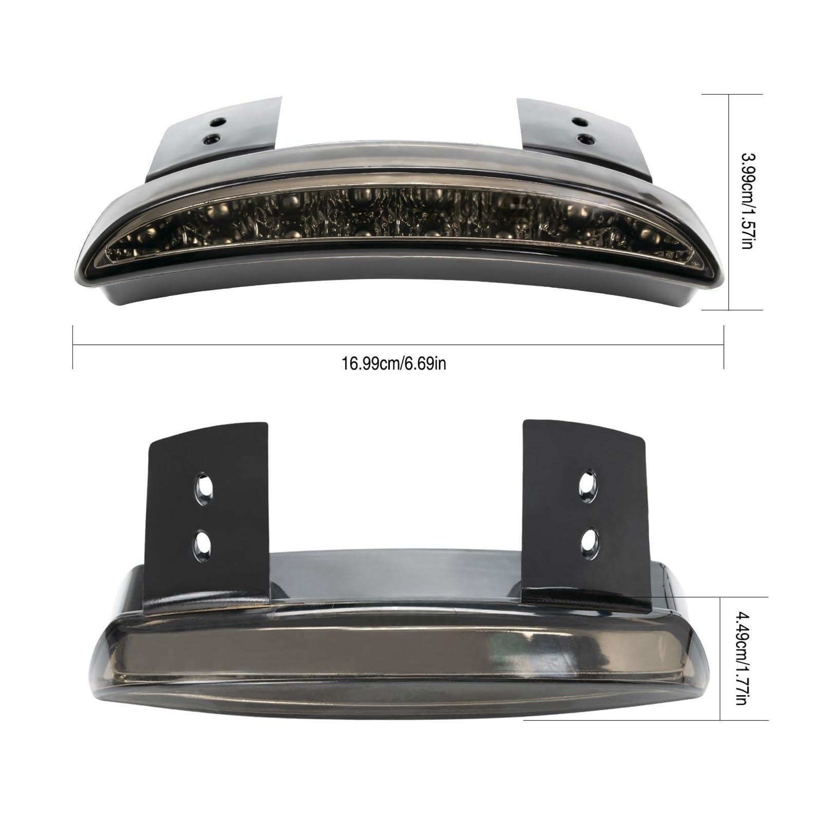Luce Posteriore A LED da 12 V per Moto Montaggio Laterale Freno di Stop Segnalazione Marcia per Bobber E Chopper Luci Freno