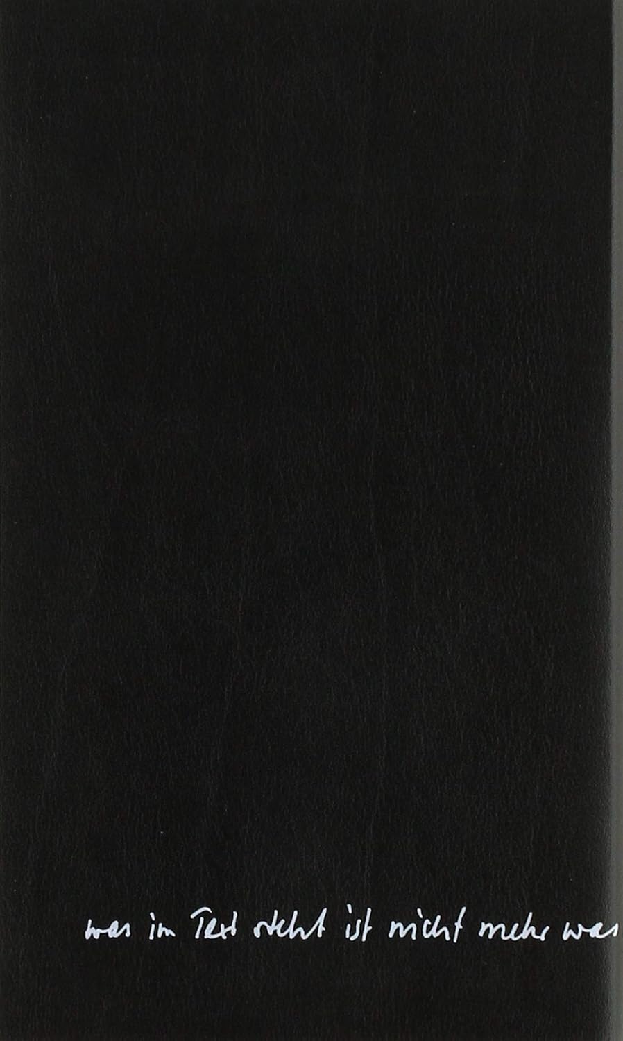 Nicht bei Trost: A never ending Haiku      Bonded Leather – March 1, 2019