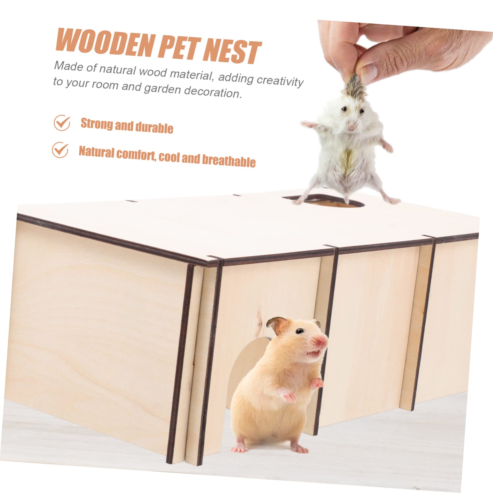 ifundom Haustier Schlafnest für Hamster, 30x15x10, Mehrkammerig