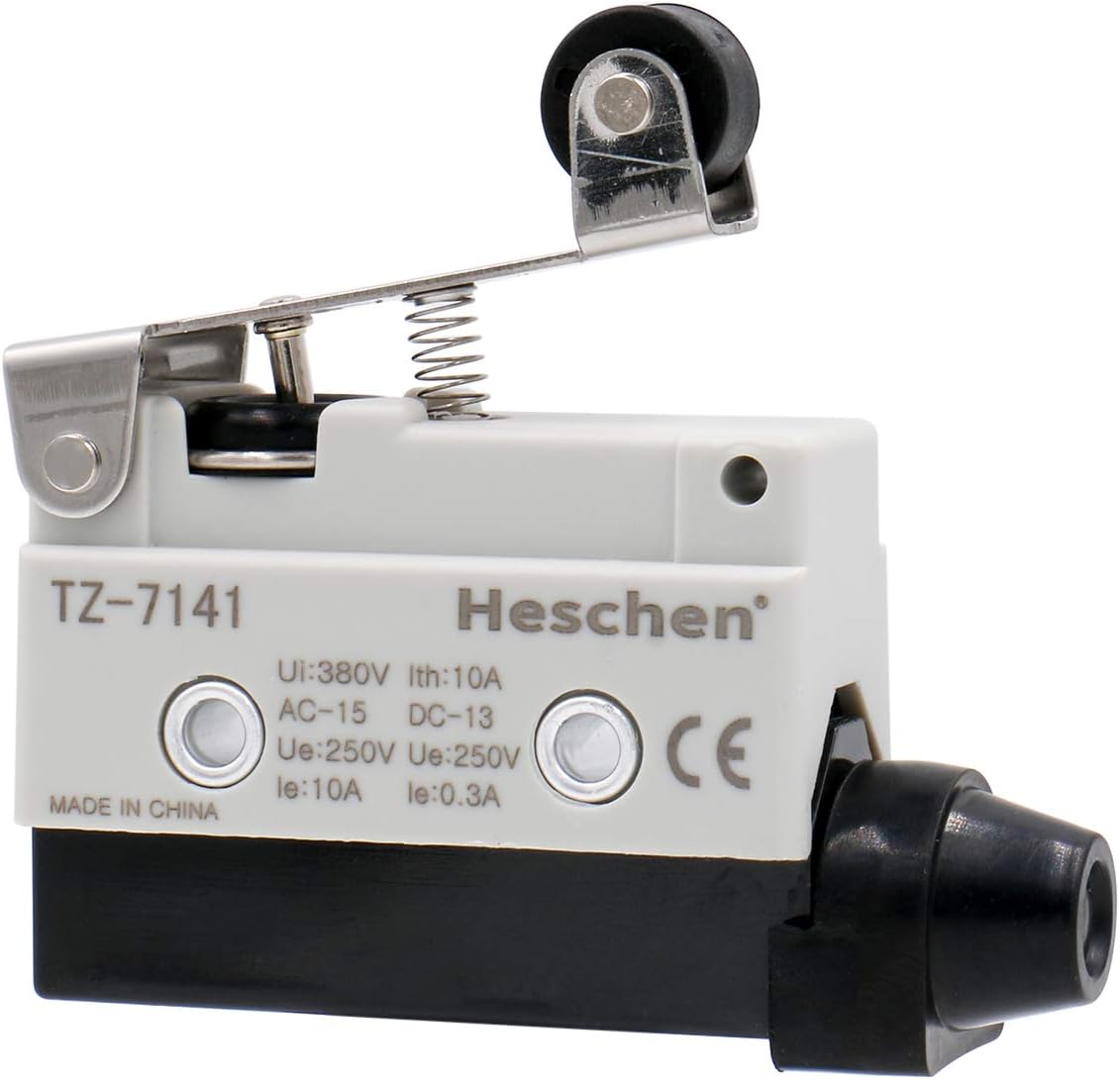 Heschen Horizontal limit switch TZ-7141 momentray short roller lever actuator AC 380V 10A single pole
