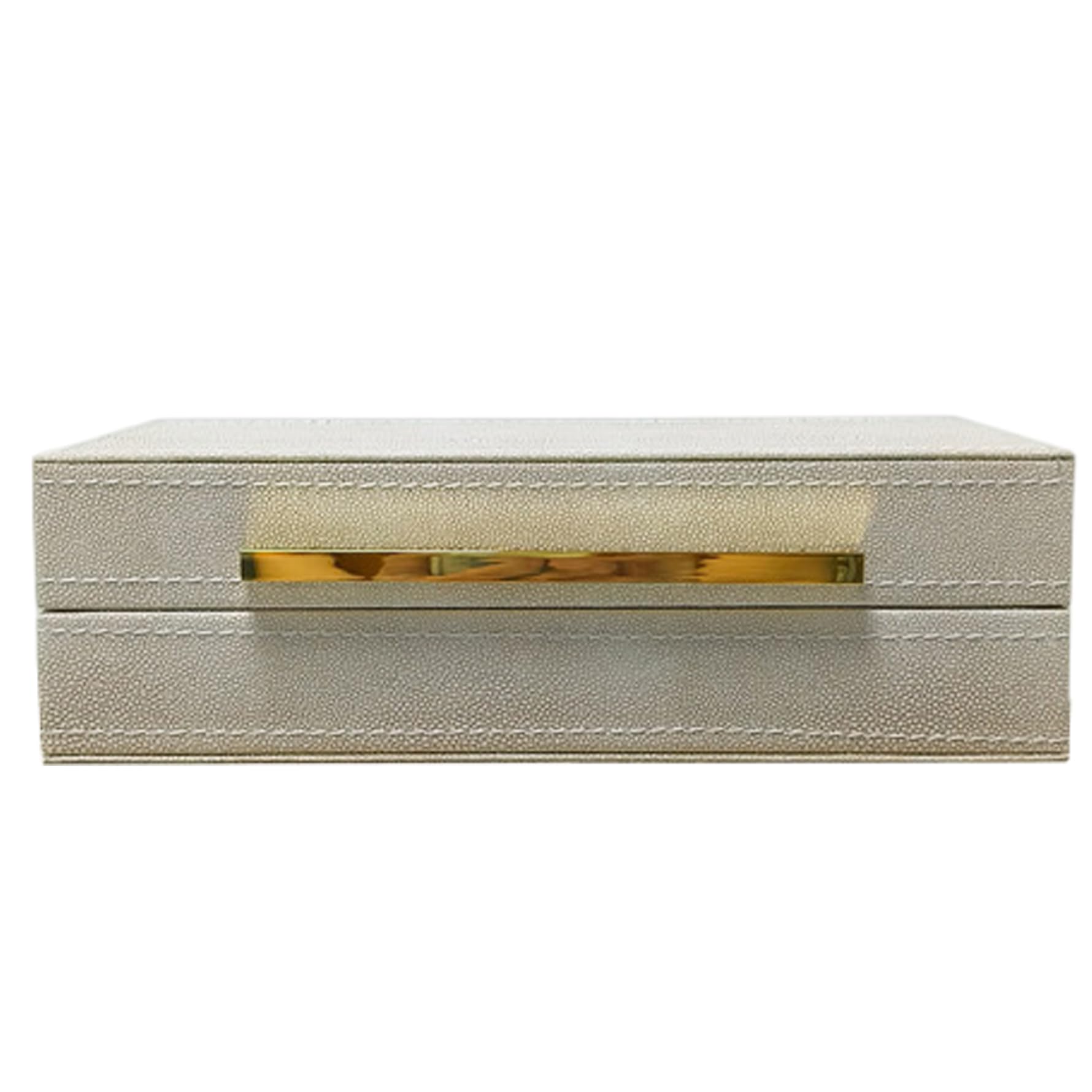 Boîtes de rangement décoratives en simili cuir, organisateur bijoux et maison