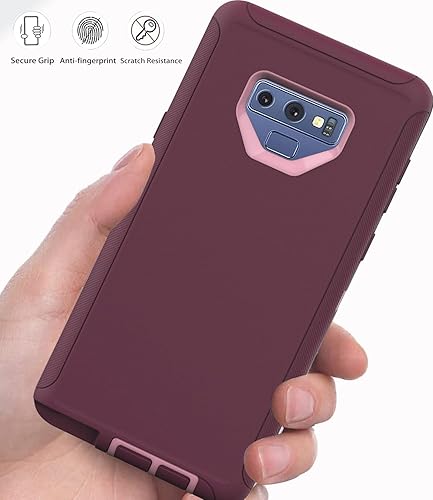 Miniatura 12 de Funda para Samsung Galaxy Note 9, a prueba de caídas, a prueba de golpes, resistente, funda protectora para Samsung Note 9, 6.4 pulgadas (negro)