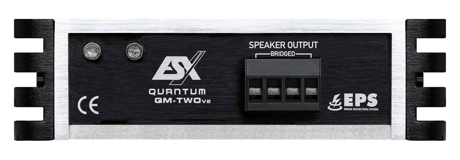 ESX QM-TWO V2 QUANTUM | 2-Kanal Class D Mini Digital Verstärker 600 Watt Max. Ausgangsleistung