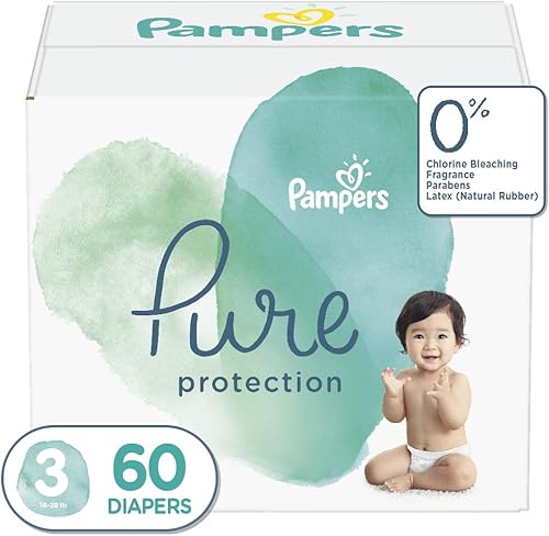 Vista 73 de Pampers Pure Protection - Pañales prémium desechables e hipoalergénicos para bebé, talla 3, 66