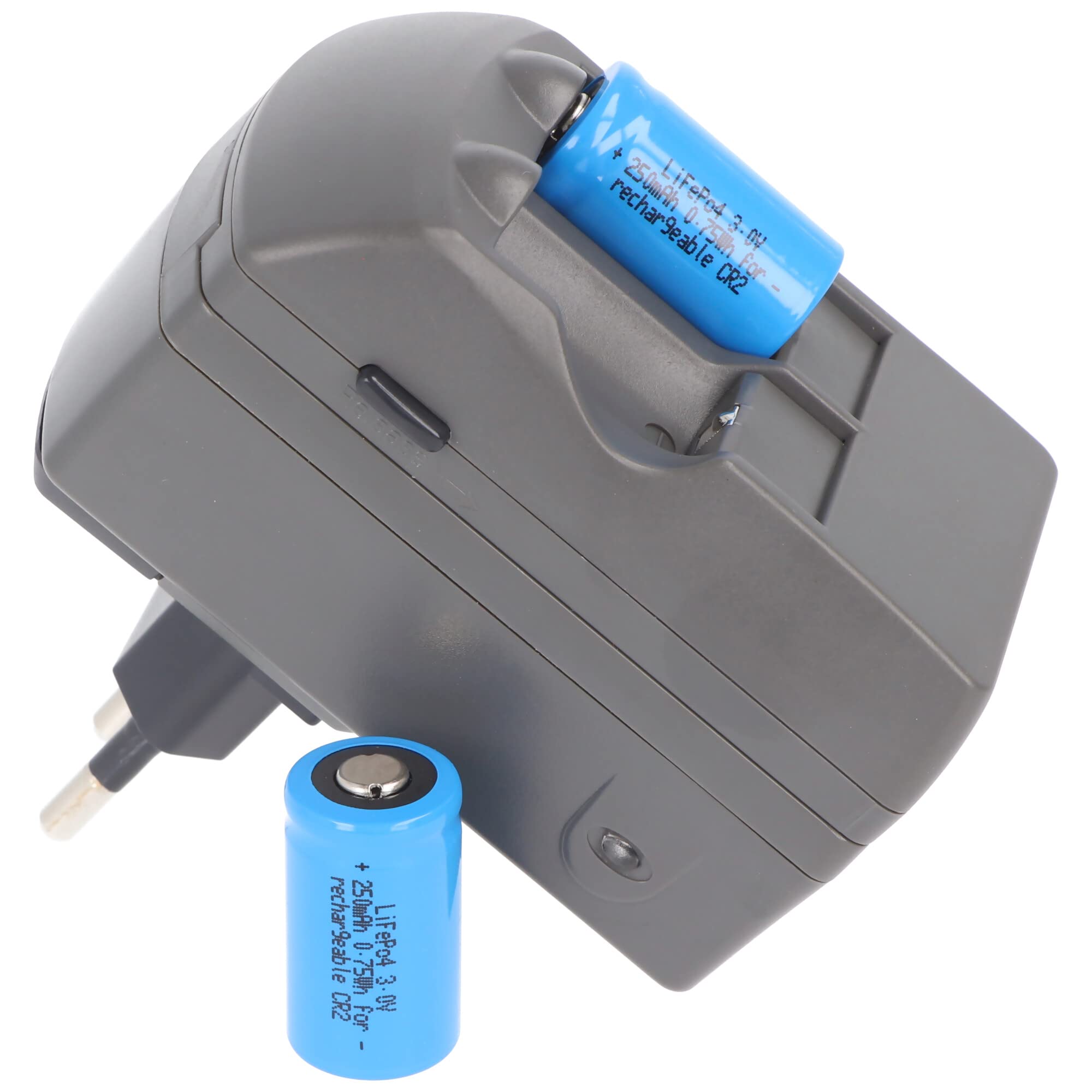 CR2 Chargeur batterie 2 Chargeur avec 2 x CR2 Li-Ion, cr