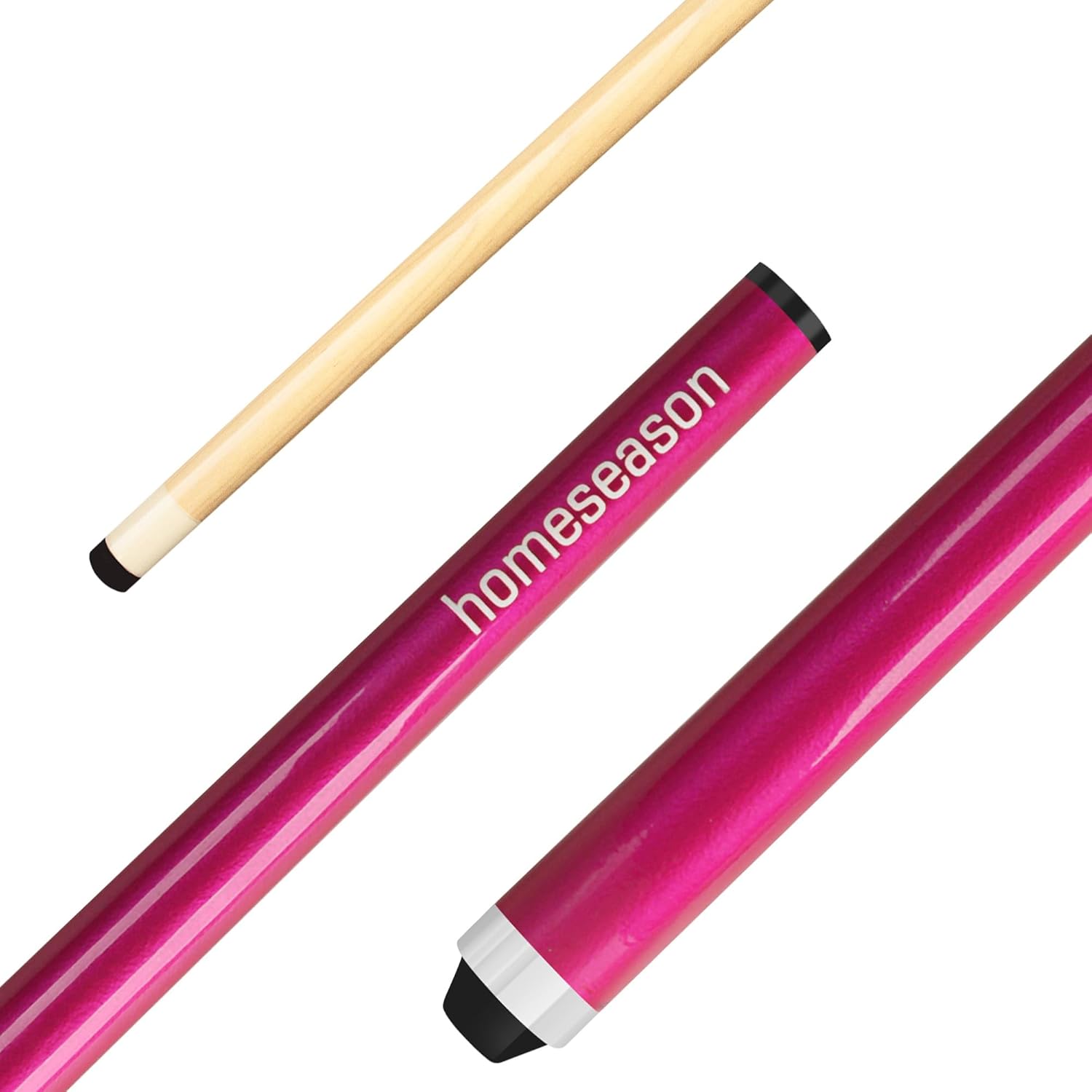 pool cues 57 inch pool cue stick with 13mm fiber leather tip 4-colors for beginner, commercial and home entertainment
