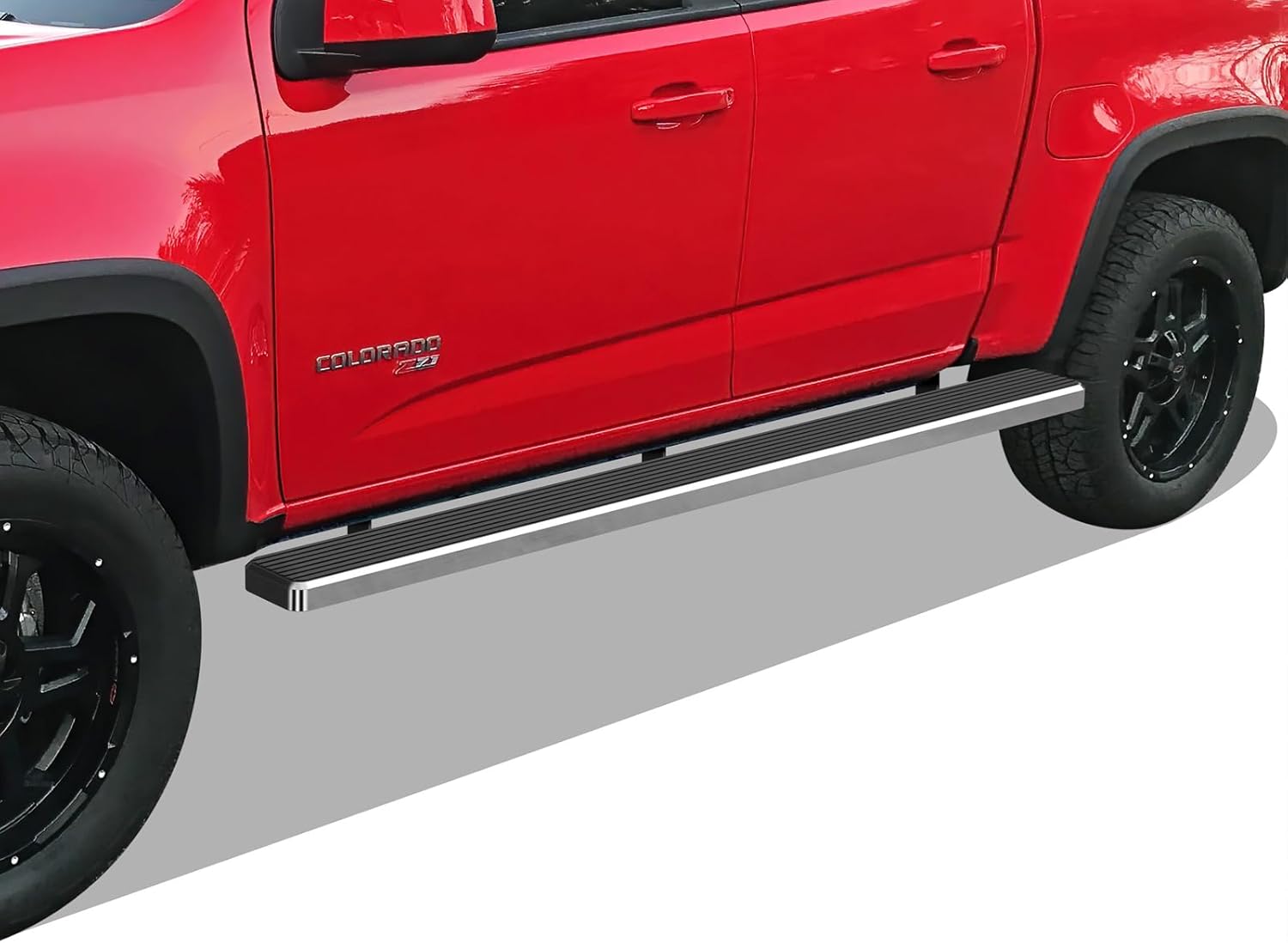 APS (304 Stainless Steel Silver 6in Wheel to Wheel) Running Boards Nerf Bars Side Step Compatible with Chevy Colorado GMC Canyon 2015-2026 Crew Cab 5ft Bed