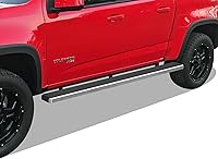 Vista 14 de APS iBoard - Estribos para puerta de modelos para Chevrolet/Gmc, Colorado/Canyon, Crew Cab de 4 puertas, Aluminio negro