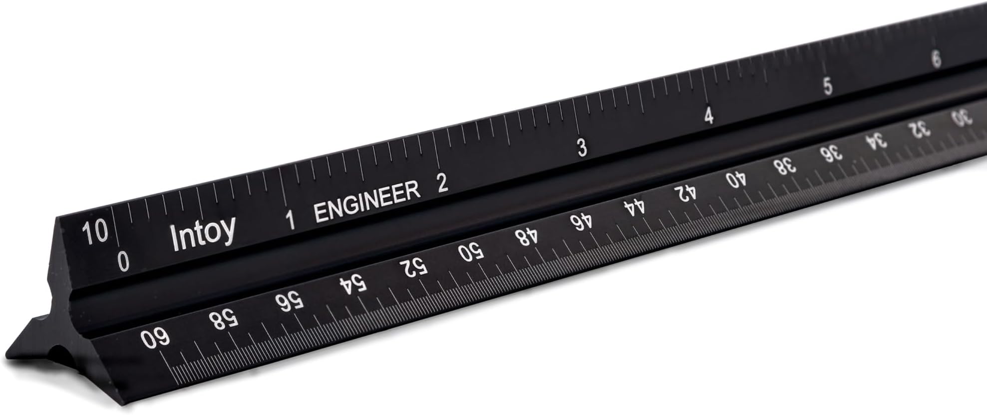 12 Inch Engineer Scale Ruler, Engineering Scale with Anodized Solid Aluminum Core, Laser Etched Scales, Imperial Scale - 1:10, 1:20, 1:30, 1:40, 1:50, 1:60, 12" Drafting Measuring Ruler