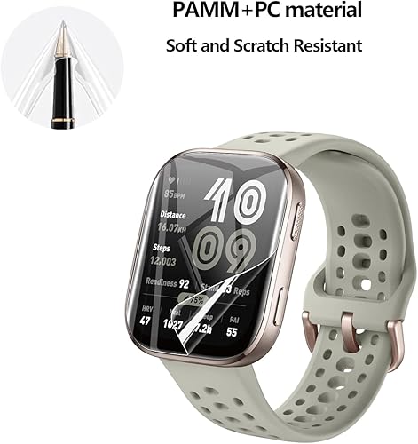 Miniatura 4 de Paquete de 2 protectores de pantalla de vidrio templado para Huawei Watch GT 4 de 1.614 pulgadas, dureza 9H, ultra resistente, antihuellas, sin