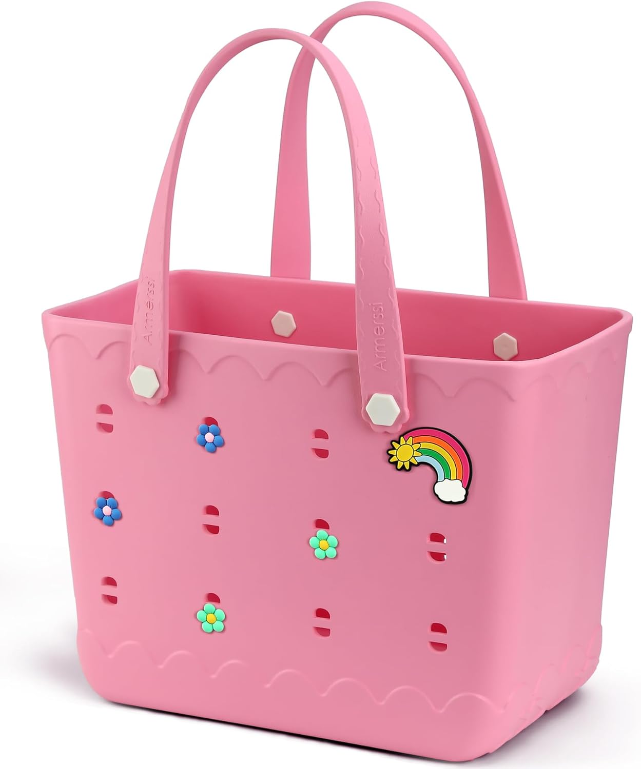 Rubber Beach Bag Waterproof Durable Tote Bag for Beach Sports Pool Modern Rubber Tote - Image 4