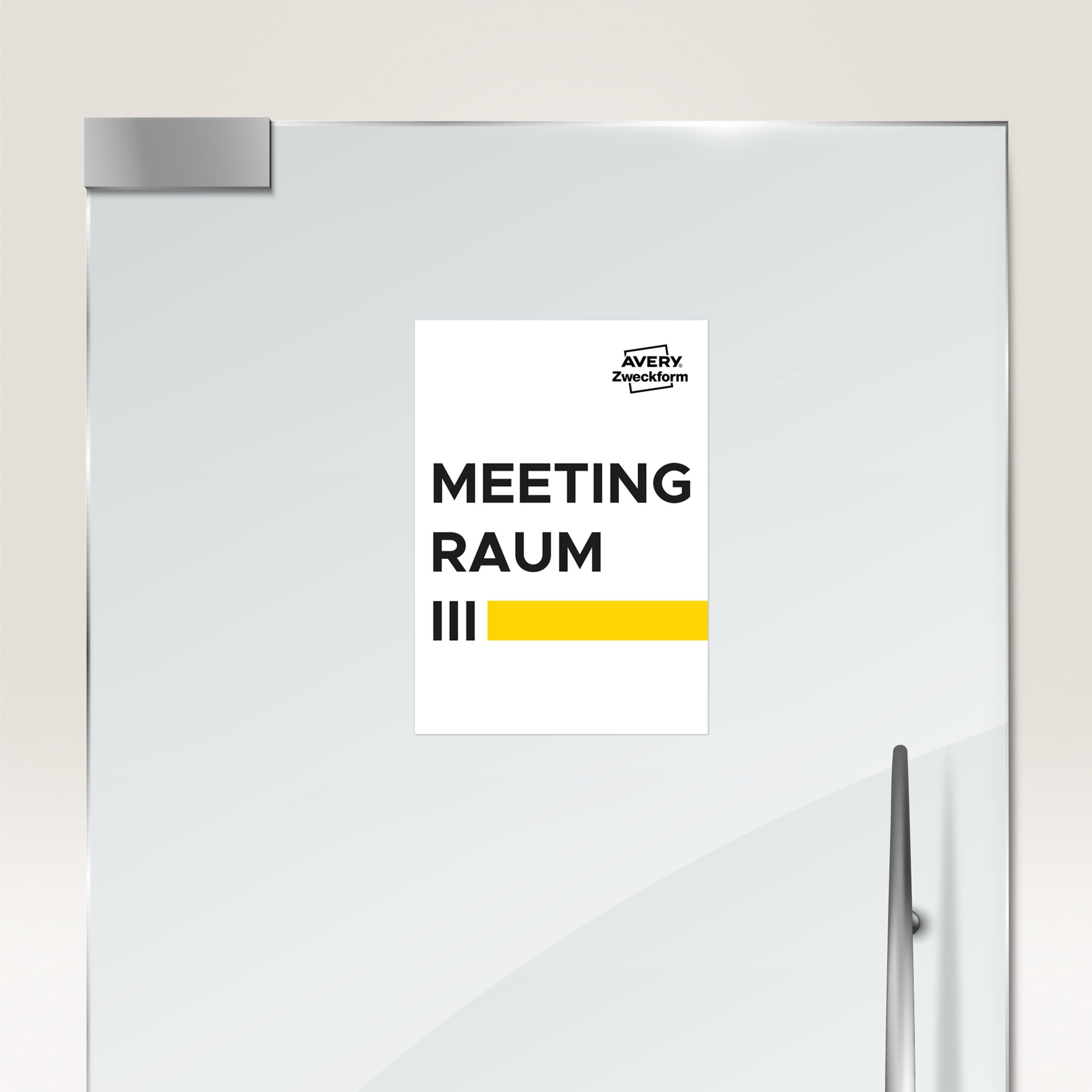 AVERY Zweckform 3418 Universal Etiketten (100 Klebeetiketten, 200x297mm auf A4, Papier matt, bedruckbare Versandetiketten, selbstklebende Versandaufkleber mit ultragrip, DHL) 100 Blatt, weiß