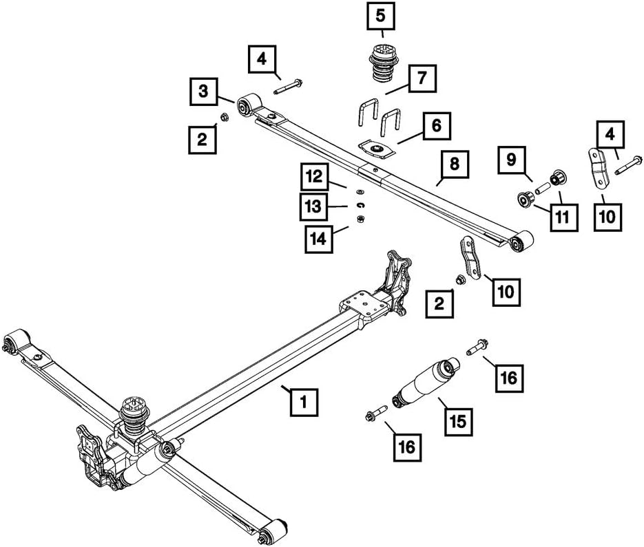 Mopar 68239502AA Leaf Spring Bushing (Front) Ram ProMaster