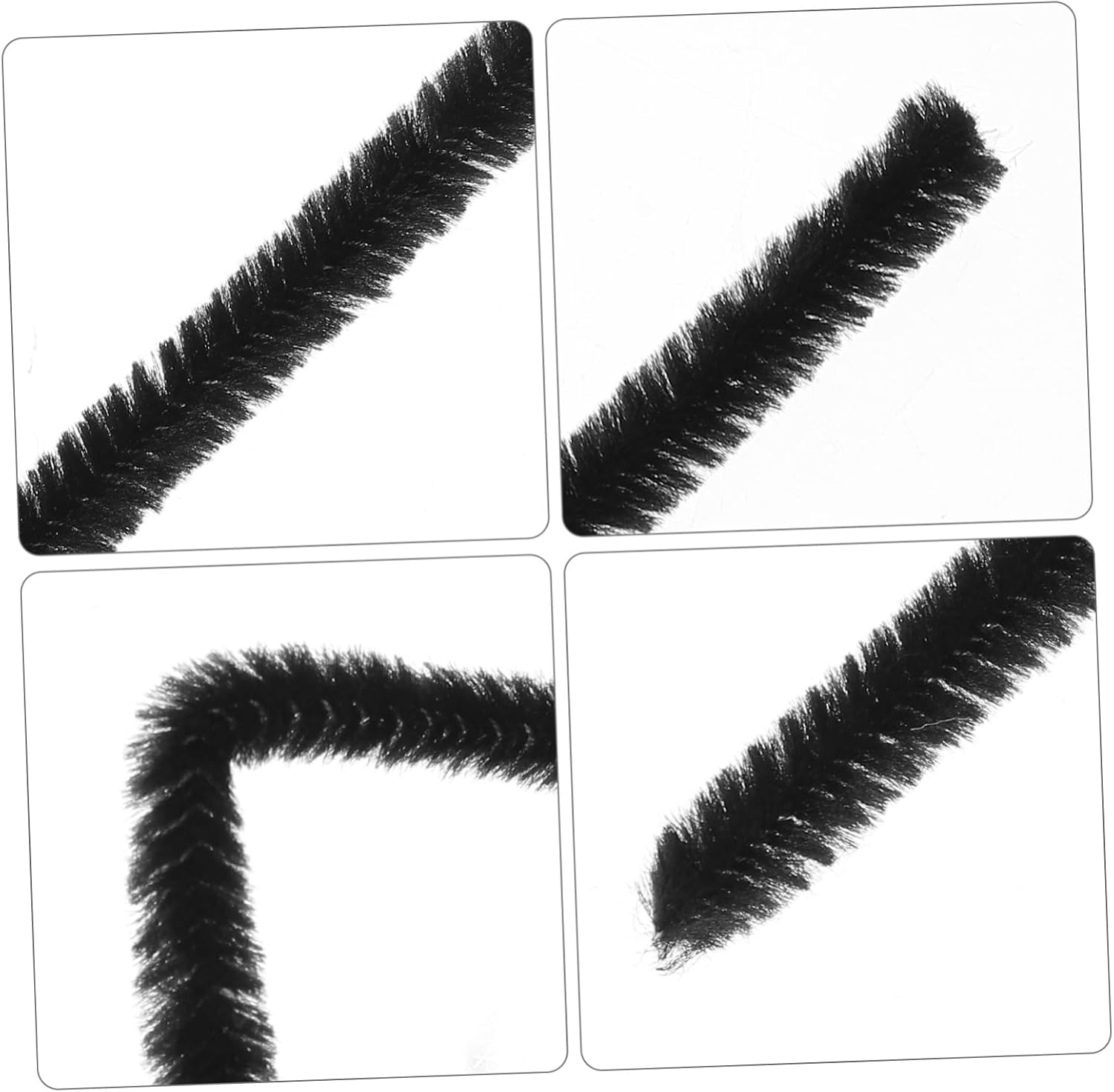 Chenille Stem Toy for Craft Projects, 300 Pieces Black