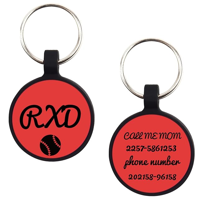 CAMAL 2 Piezas Chapa Perro Grabada, Placas para Perros Grabadas Sin Ruido Silicona