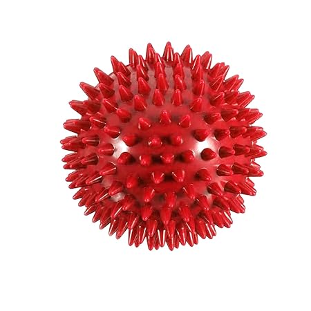 Aakrit Spiky Hard Massage Balls - Plantar Fasciitis, Muscle Soreness Massager Ball For ATHLETES AND FITNESS TRAINERS ( Color May Vary) (MASSAGER-BALL-1PCS)