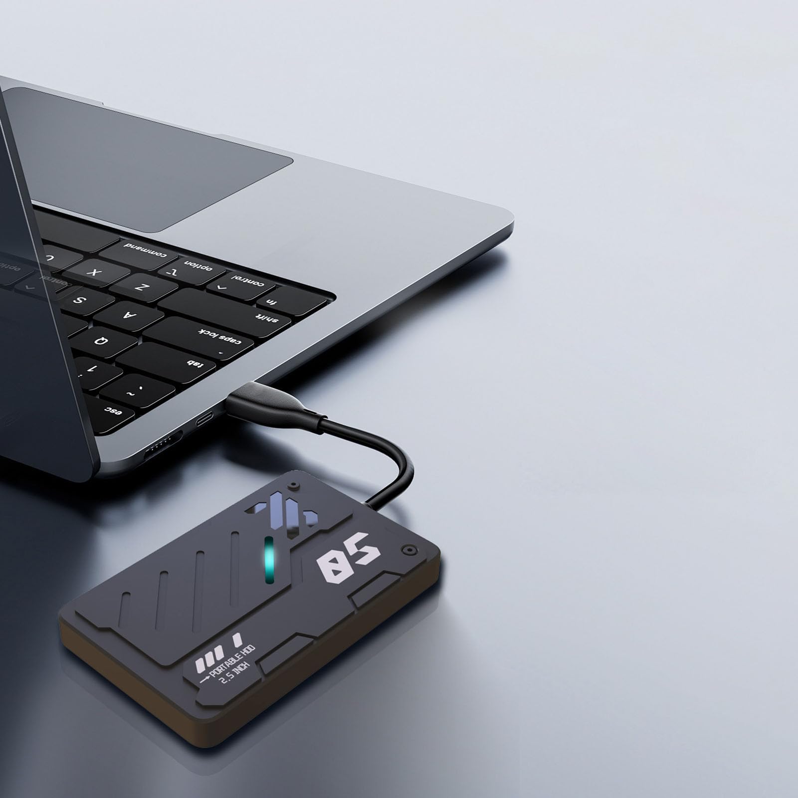 Zewnętrzny dysk twardy RGB USB 3.0 typ C przenośny 2,5-calowy dysk pamięci 160G-1TB do PC Laptop Gaming box One