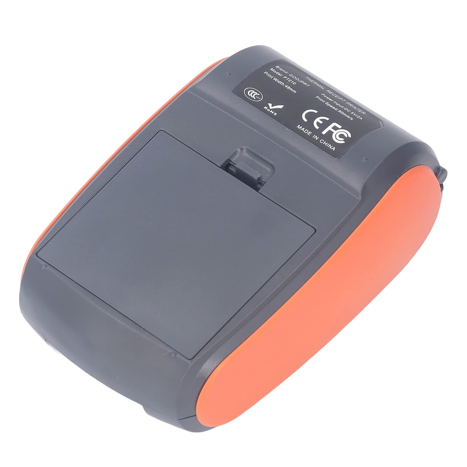 Focket Impresora térmica de Recibos, Impresora POS inalámbrica Bluetooth de 58 mm con Interfaz USB y Soporte de Carga móvil, máquina de impresión de Tickets de Bolsillo para Android (Sin Estuche)
