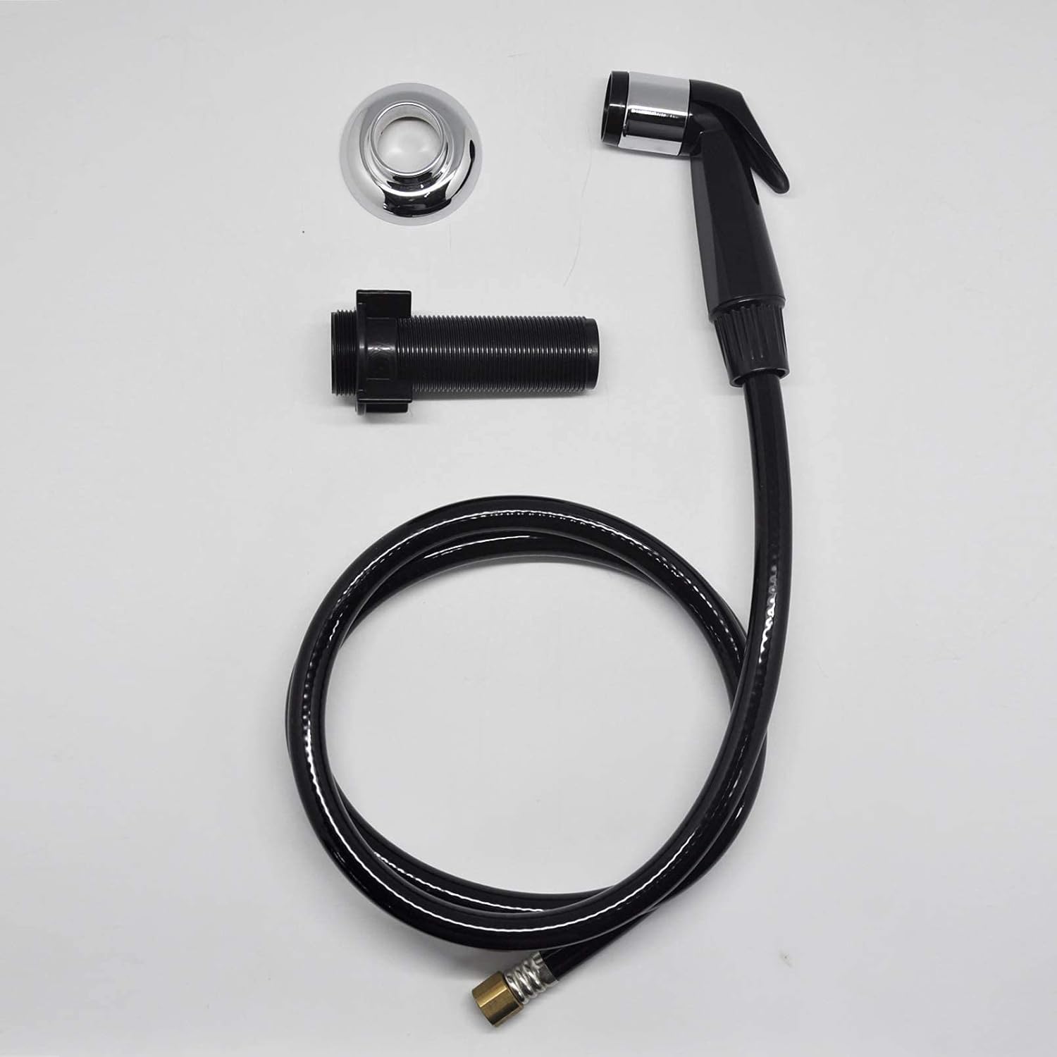 Houtingmaan Black Kitchen Sprayer, Deck Mount, Durable ABS Plastic Construction, Easy to Use, Good Customer Service