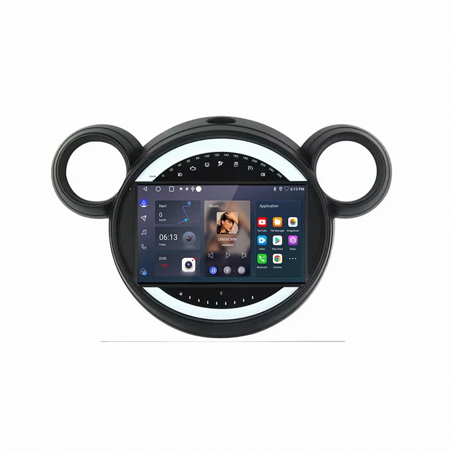 Car Auto Play Auto Stereo Car dla BMW Mini Cooper Landgenoot R56 R60 2011-2013 Samochodowe Radio Fm Touch, Przenośna Nawigacja, Odtwarzacz Wideo Bluetooth Wi-Fi, Sterowanie, 4 Rdzeń 1G+32G