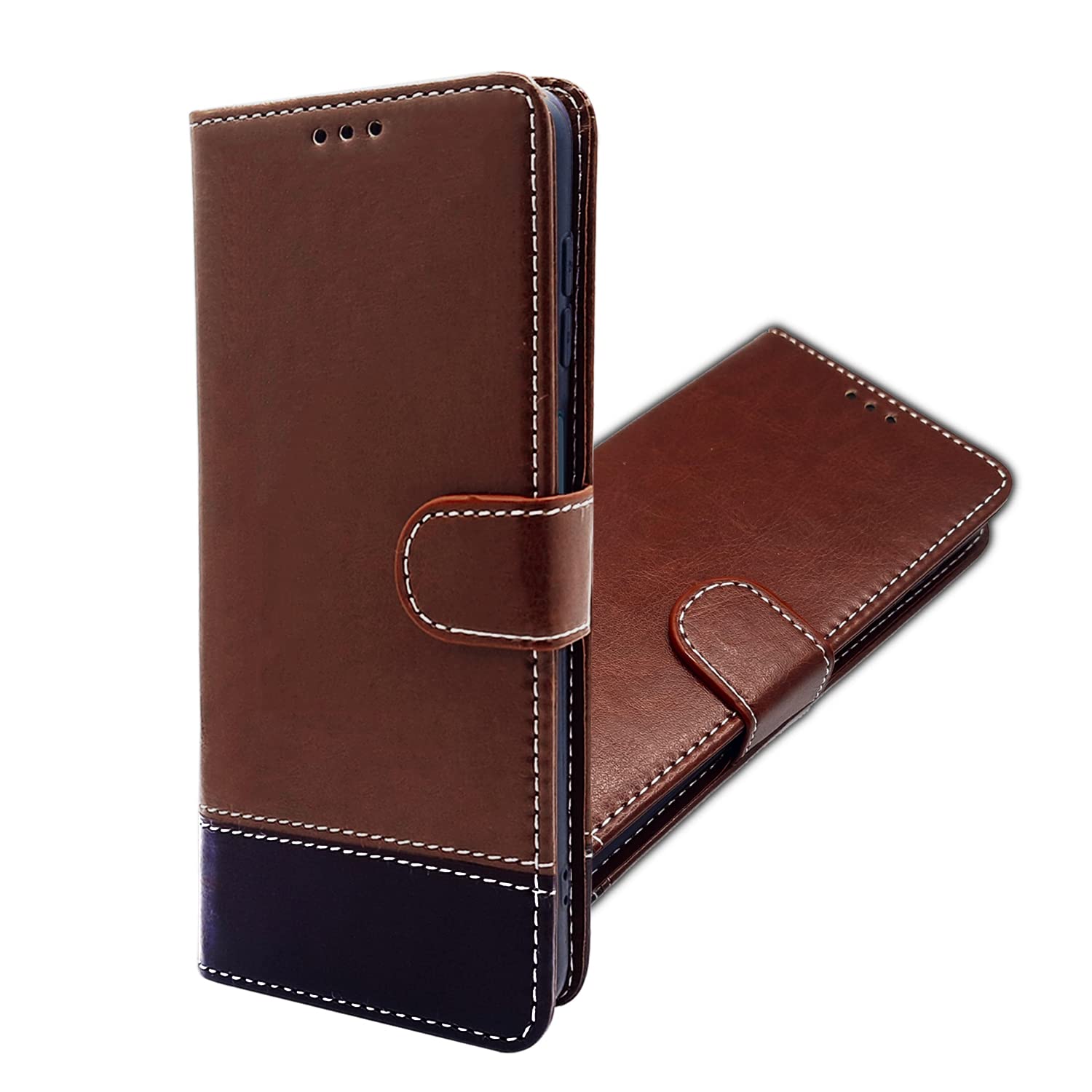 Pikkme Mi A3 Flip Cover DualTone PU Leather Finish Wallet Style