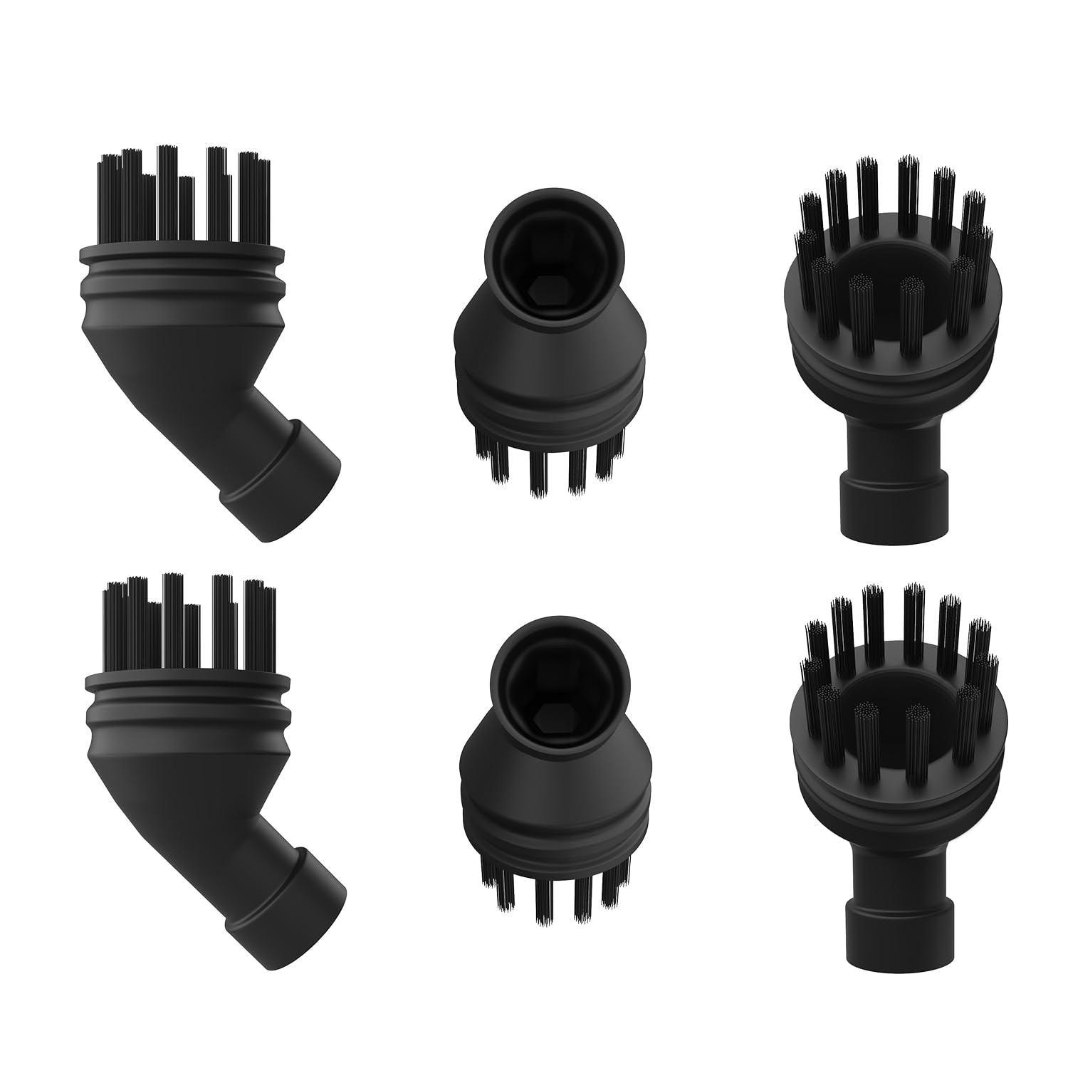 Angoily 4-Pack Steam Mop Brush Head Replacement - Brass Brush Heads For Steam Mop Cleaning