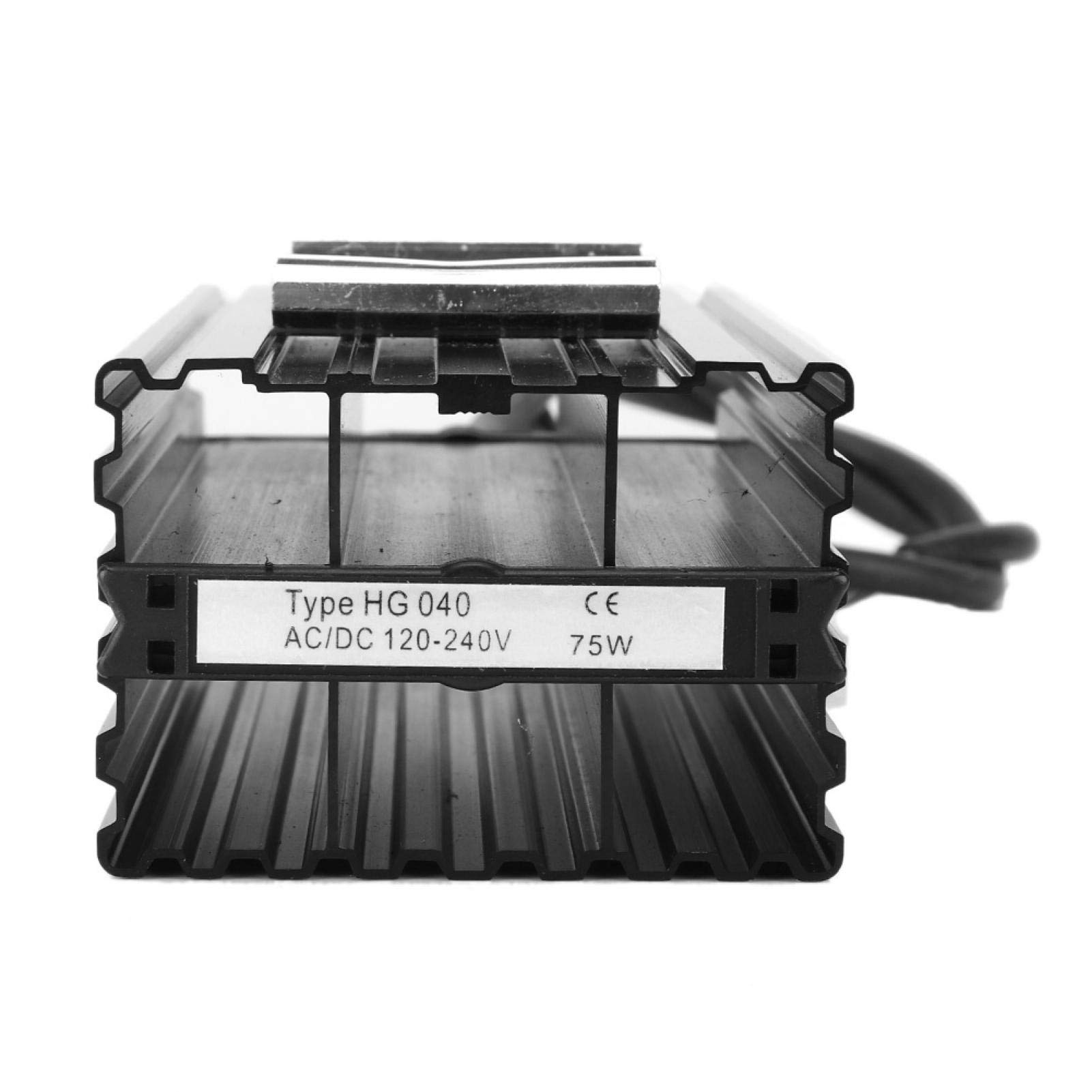 Akozon Heizelement Schaltschrankheizung, HG040-75W 120-240V Aluminium Konstante Temperatur Schaltschrankheizung Luftheizung Thermostatheizung für Industrieanlagen Aluminum