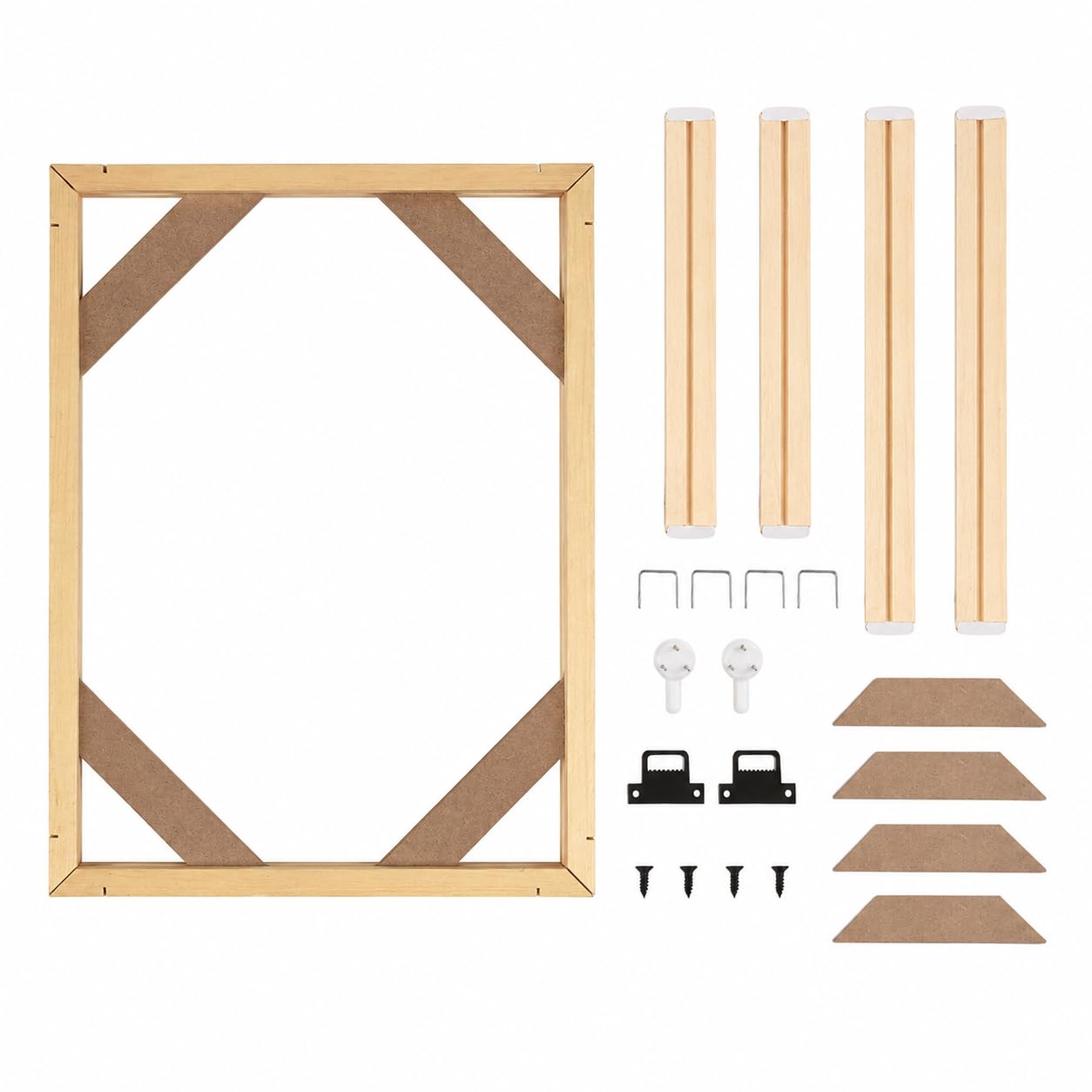Wooden Frame Canvas Stretcher Bars DIY Frames for Paint By Numbers Canvas Paintings DIY Frame Kit (30 * 40cm)