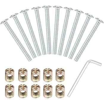 Bett Schrauben M6x60mm Mit 12 5mm Quermuttern Kinderbett Mobel Ikea Je 4 Stuck Amazon De Baumarkt