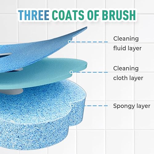 Miniatura 2 de Cepillo de inodoro desechable, nuevo soporte para escobilla de inodoro 2025, cepillo de inodoro compacto montado en la pared para baños modernos,