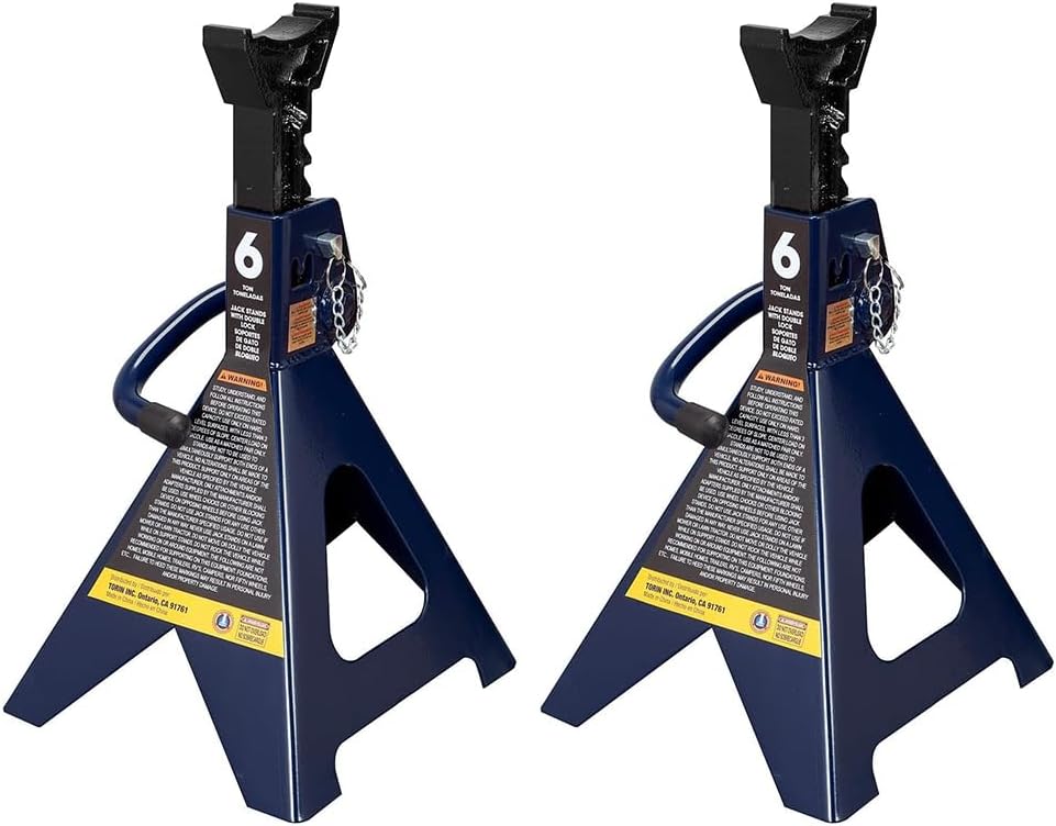 HPDMC 6 Ton Jack Stands Pair, Adjustable Height from 15 3/8