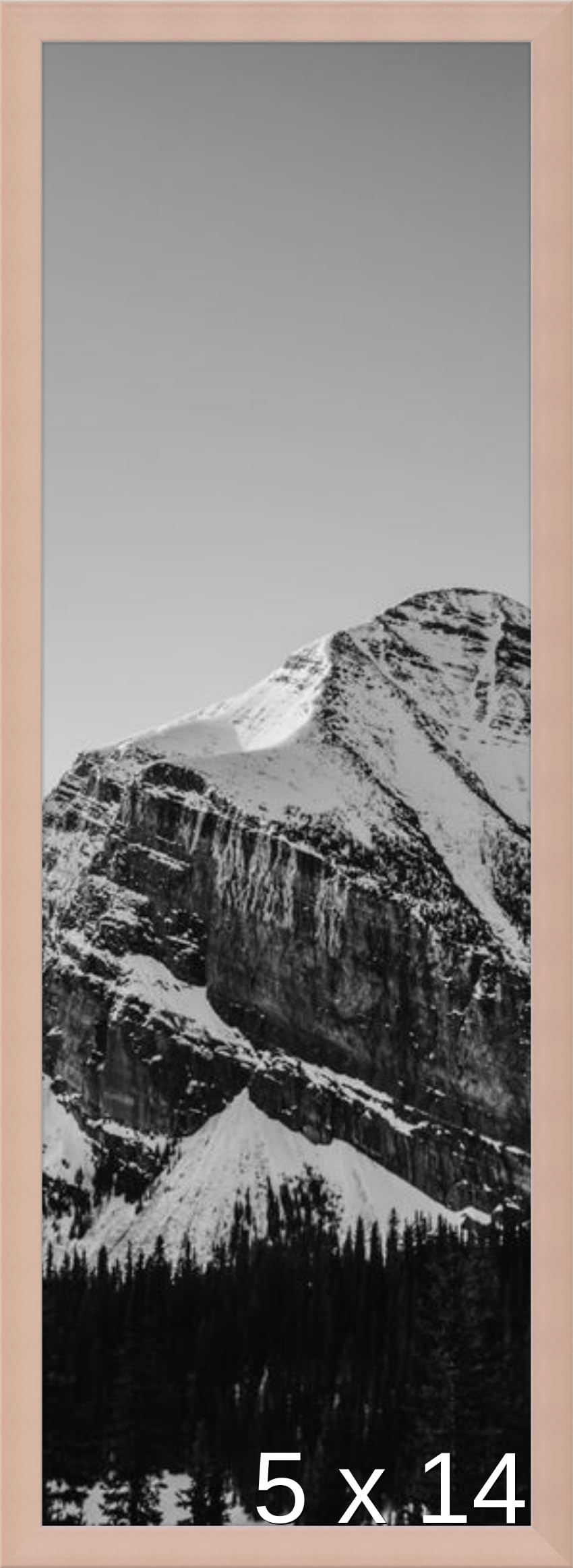 Frame It Easy 5 x 14 Rose Gold Metal Frame (Ashford)