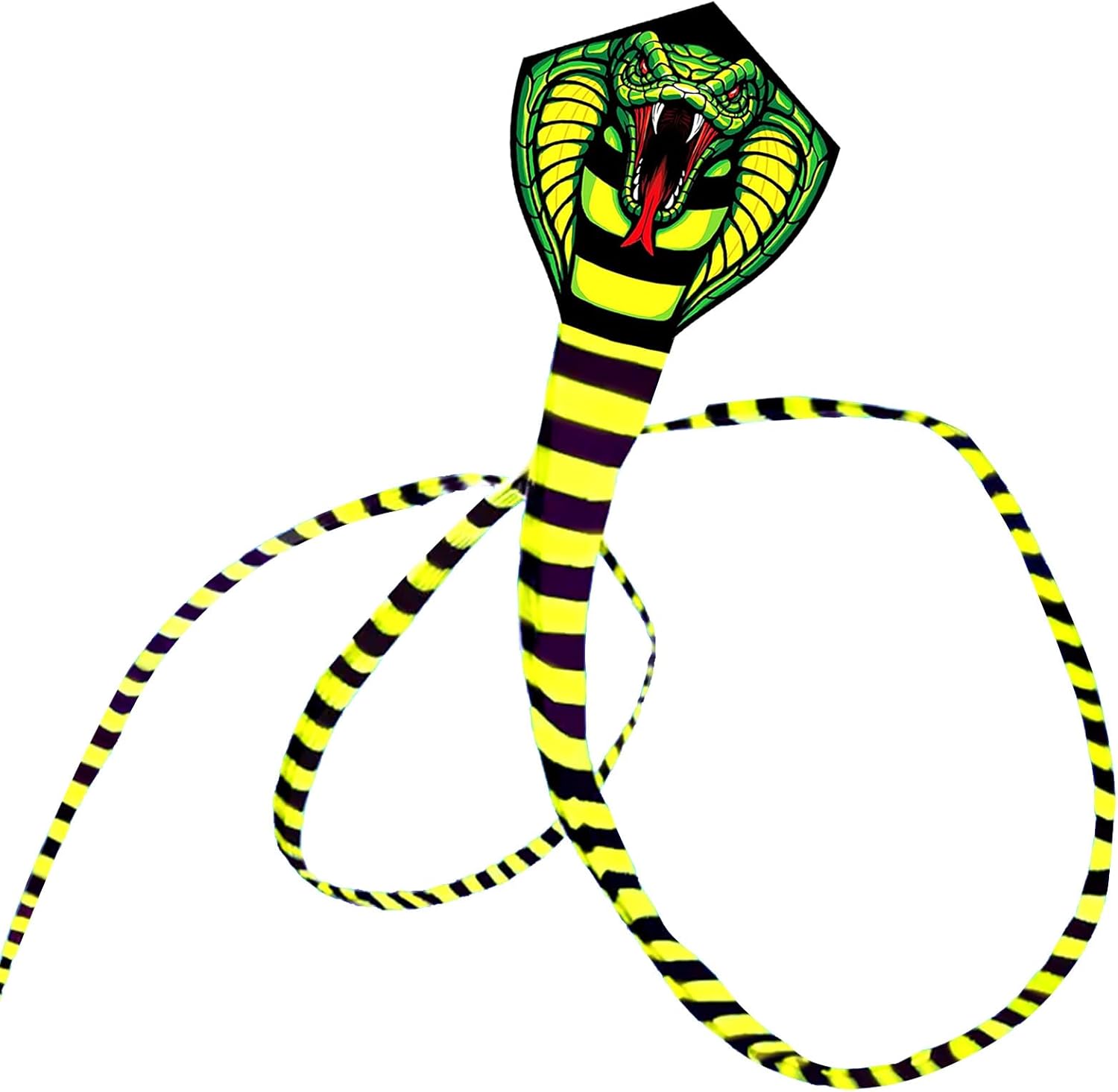 Large Cobra Kite for Kids & Adults, Easy to Fly Snake Kites for Boys, Huge Kite with Super Long Tail, Best Kites for Beach/Party/Field/Park