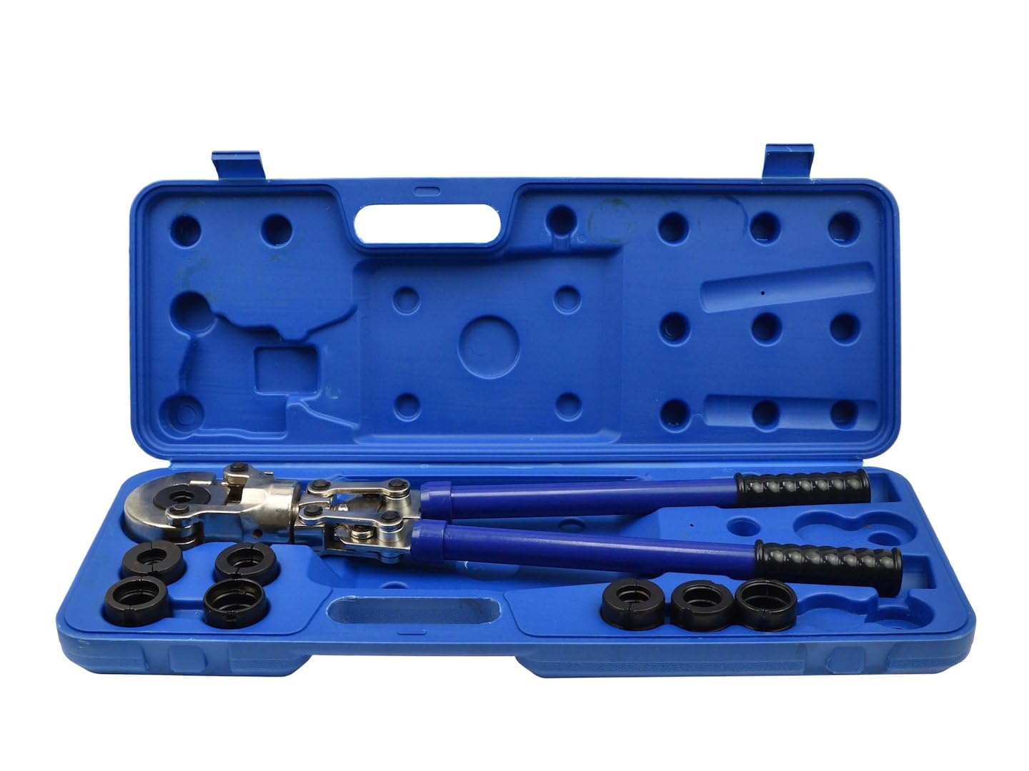 BSD Prensadora Hidráulica Profesional para Tuberías PEX-AL-PEX con 8 Mordazas Intercambiables - Conexiones Precisas de Multicapa 16-32 mm