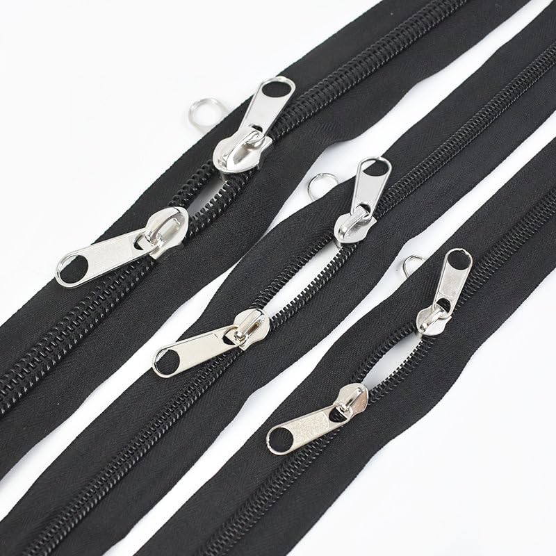 30/50Pcs 3# 5# 8# 10# Cursori per cerniere per cerniere in nylon Estrattore per cerniera singola/doppia Borsa Kit di riparazione per cerniere tasca Accessori per cucito fai-da-te-ZT147,No10,30Pcs