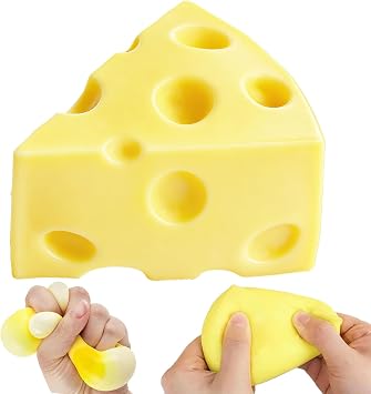 2026 New Yellow Cheese Squishy Toy,Giant Squishy Cheese Block,Yellow Rebounding Squishy Cheesess for Stress Relief Novelty Gift Cute Party Favors for Kids and Adults