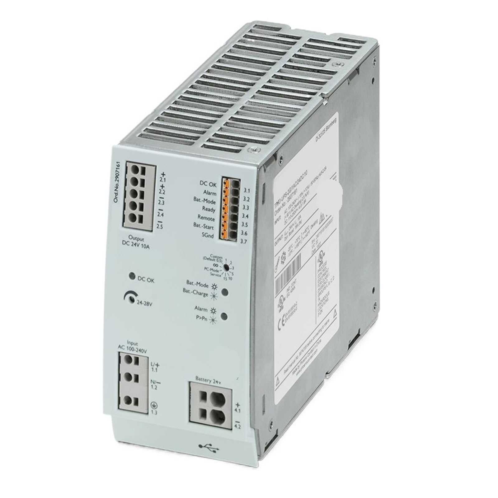 TSCFHGQI 2907161 TRIO-UPS-2G/1AC/24DC/10 24VDC/10A Power Supply