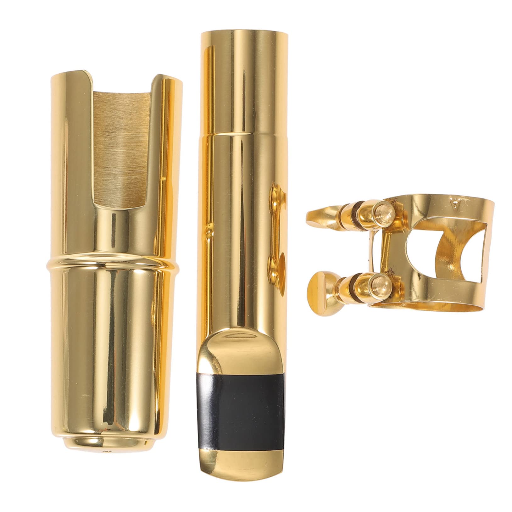 Milisten Boquilla de Saxofón Alto de Metal Acabado Suave para Afinación Precisa y Jugadores Principiantes