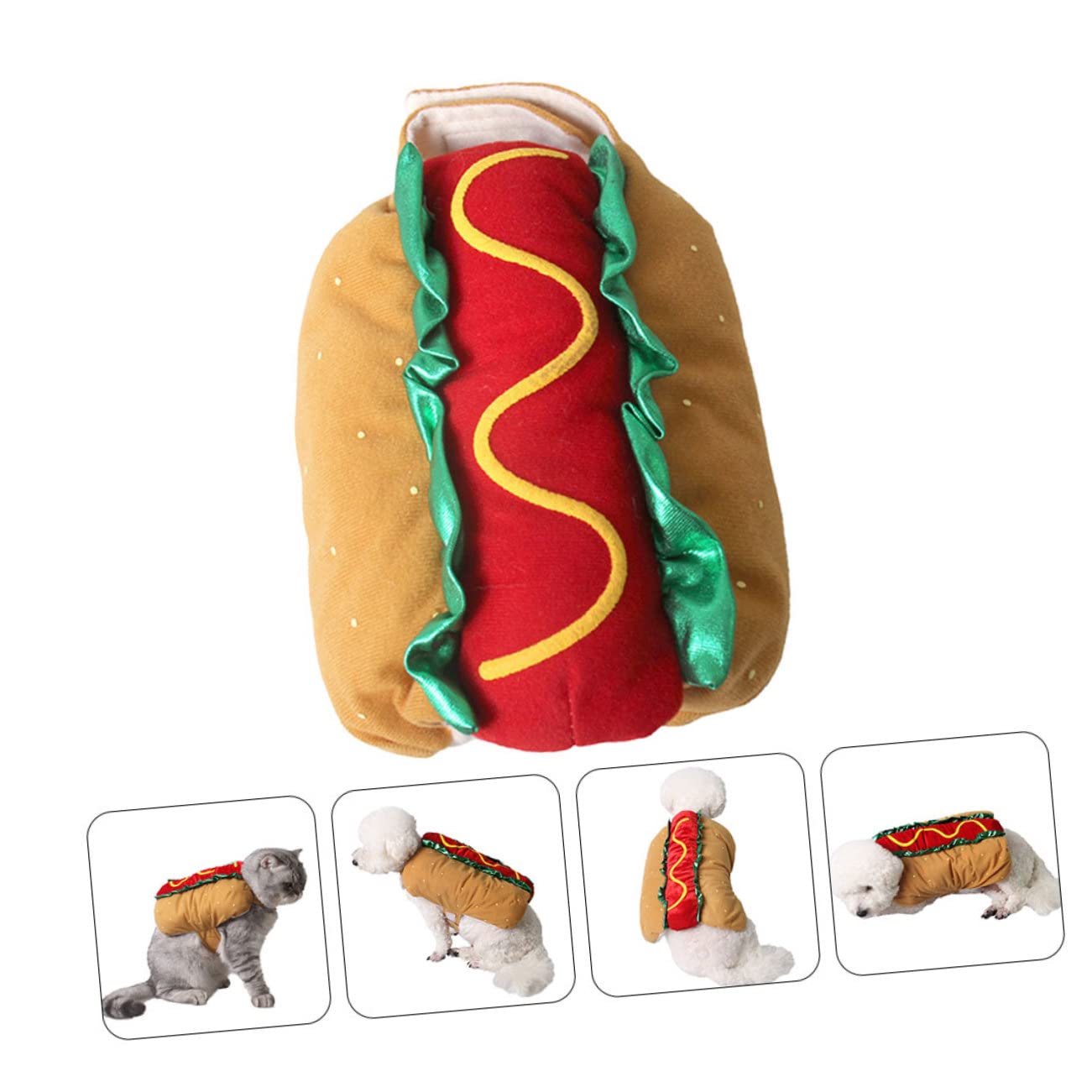 BESPORTBLE Disfraz De Festival para Mascotas Ropa Abrigada para Perros y Gatos para Fiestas De Navidad Halloween o Cumpleaños Diseño Decorativo
