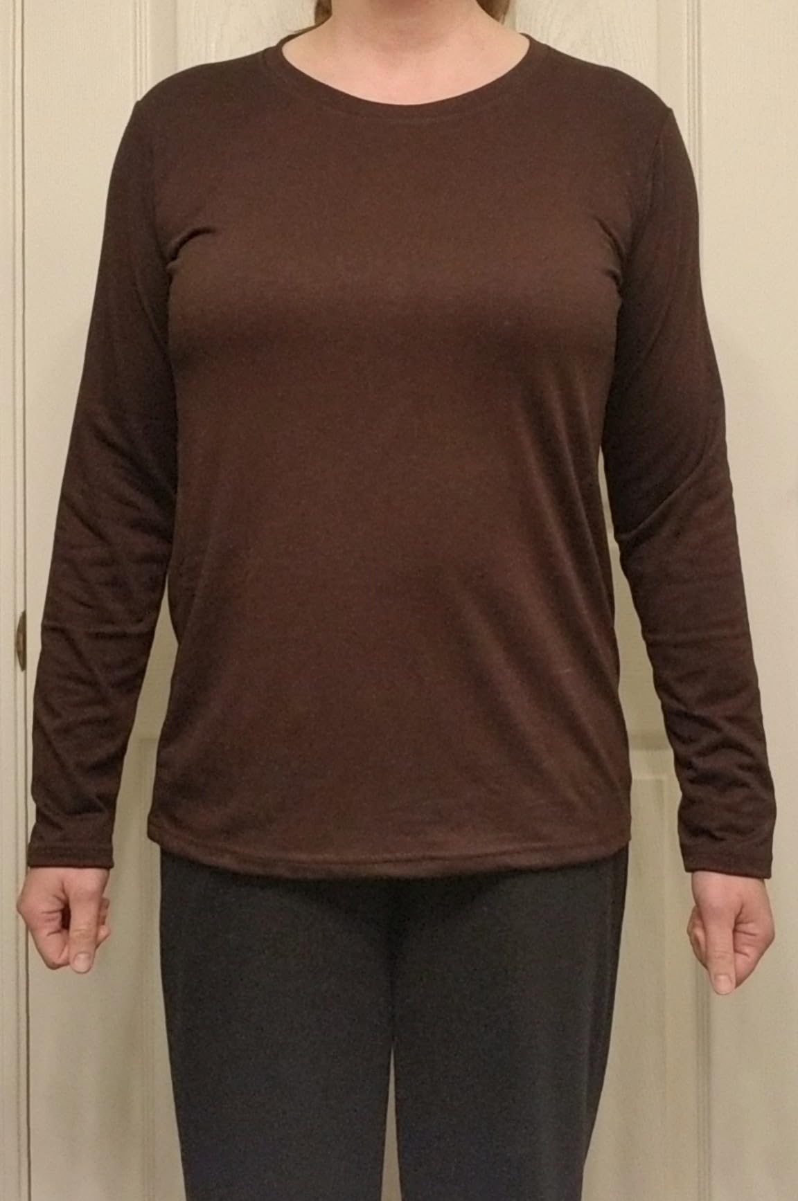 PRIMODA Crew Neck Long Sleeve Loose Fit Shirts