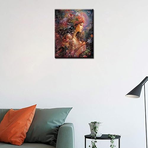 Miniatura 3 de Tucocoo Kits de pintura por números, 16 x 20 pulgadas, lienzo digital para niñas, pintura al óleo para adultos con pinceles y pigmento acrílico,